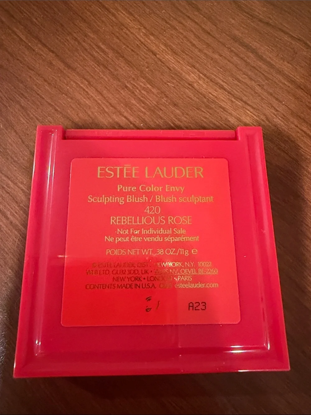 Estee Lauder Celestial Glow Coral-Pink Blush Compact. Limited edition.
